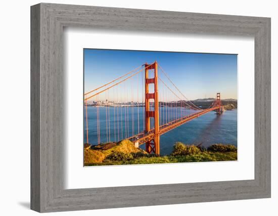 Golden Gate Bridge at Sunset, Sun Francisco-sborisov-Framed Photographic Print
