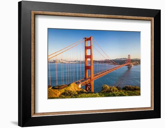 Golden Gate Bridge at Sunset, Sun Francisco-sborisov-Framed Photographic Print