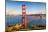 Golden Gate Bridge at Sunset, Sun Francisco-sborisov-Mounted Photographic Print