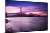 Golden Gate Bridge at Sunset-Philippe Sainte-Laudy-Mounted Photographic Print