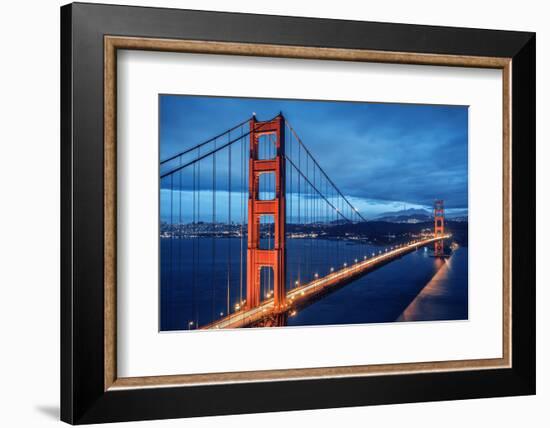 Golden Gate Bridge, Blue Hour-prochasson-Framed Photographic Print