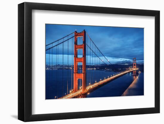 Golden Gate Bridge, Blue Hour-prochasson-Framed Photographic Print