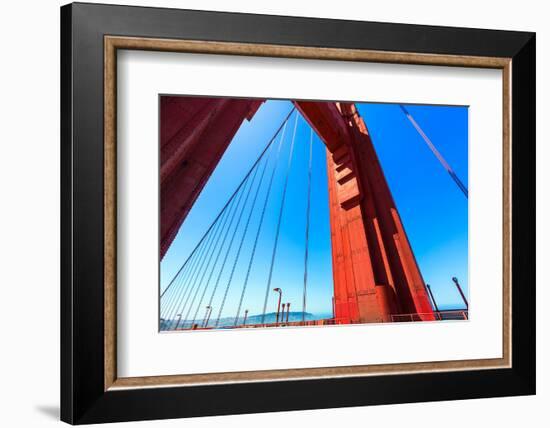 Golden Gate Bridge Detail in San Francisco California USA-holbox-Framed Photographic Print