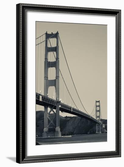 Golden Gate Bridge from Fort Point at Dawn, Golden Gate National Recreation Area-null-Framed Photographic Print