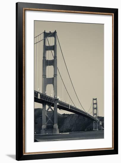 Golden Gate Bridge from Fort Point at Dawn, Golden Gate National Recreation Area-null-Framed Photographic Print