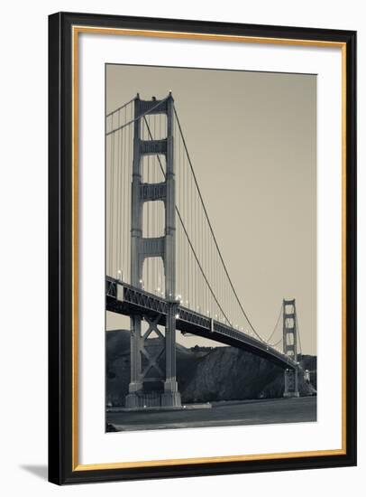 Golden Gate Bridge from Fort Point at Dawn, Golden Gate National Recreation Area-null-Framed Photographic Print