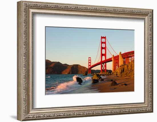 Golden Gate Bridge in San Francisco at Sunset-Andy777-Framed Photographic Print