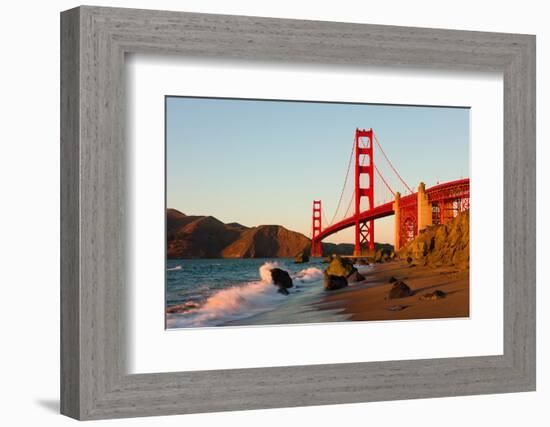 Golden Gate Bridge in San Francisco at Sunset-Andy777-Framed Photographic Print