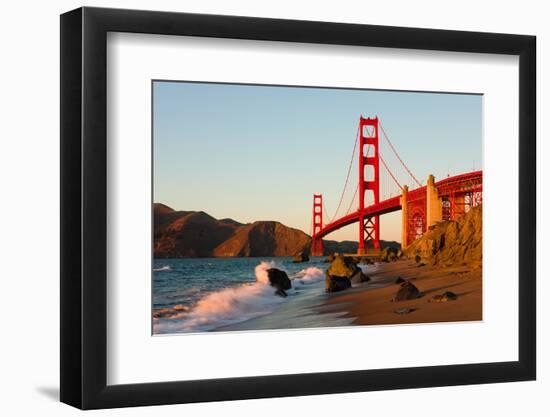 Golden Gate Bridge in San Francisco at Sunset-Andy777-Framed Photographic Print