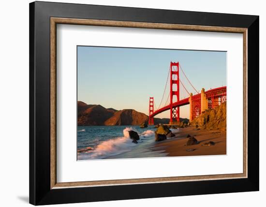 Golden Gate Bridge in San Francisco at Sunset-Andy777-Framed Photographic Print