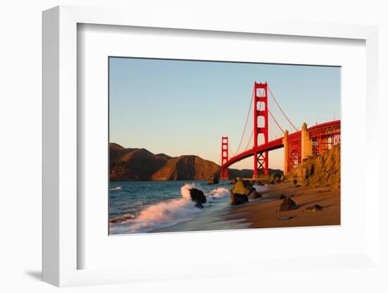 Golden Gate Bridge in San Francisco at Sunset-Andy777-Framed Photographic Print