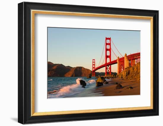 Golden Gate Bridge in San Francisco at Sunset-Andy777-Framed Photographic Print