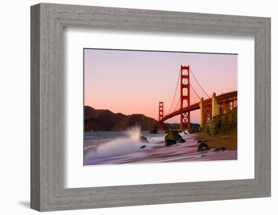 Golden Gate Bridge in San Francisco at Sunset-Andy777-Framed Photographic Print