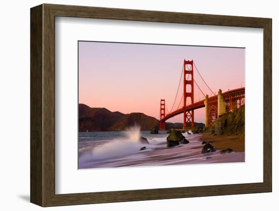 Golden Gate Bridge in San Francisco at Sunset-Andy777-Framed Photographic Print