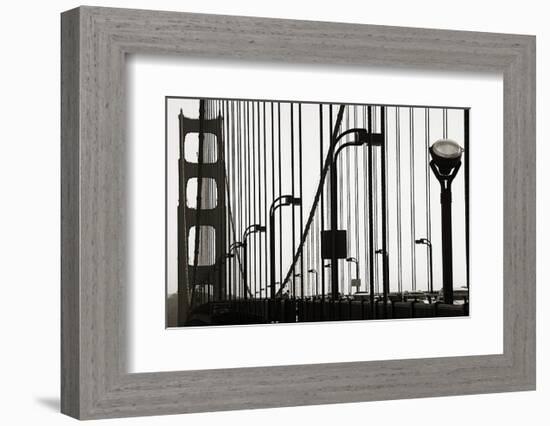 Golden Gate Bridge in Silhouette-Christian Peacock-Framed Art Print