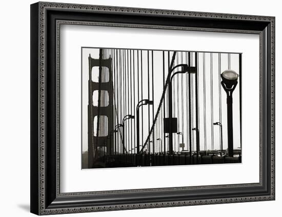 Golden Gate Bridge in Silhouette-Christian Peacock-Framed Art Print