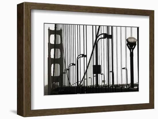 Golden Gate Bridge in Silhouette-Christian Peacock-Framed Art Print