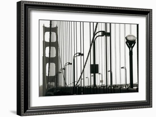 Golden Gate Bridge in Silhouette-Christian Peacock-Framed Art Print