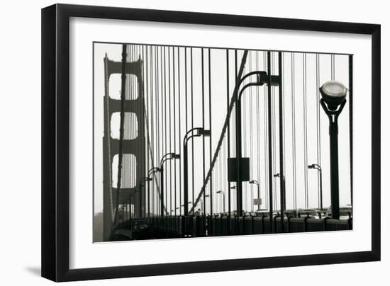 Golden Gate Bridge in Silhouette-Christian Peacock-Framed Art Print