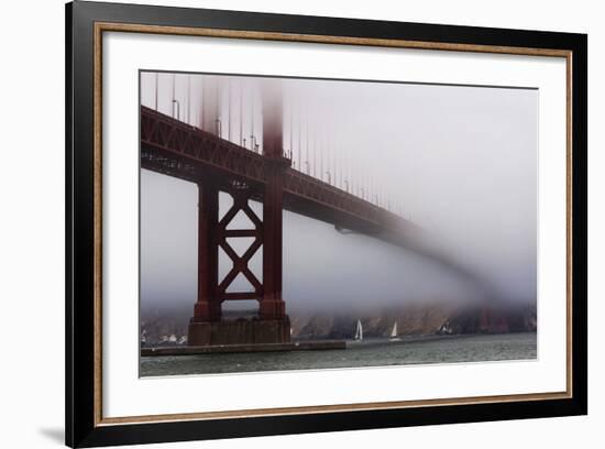 Golden Gate Bridge in the Mist, San Francisco, California, United States of America, North America-Jean Brooks-Framed Photographic Print