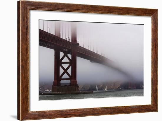 Golden Gate Bridge in the Mist, San Francisco, California, United States of America, North America-Jean Brooks-Framed Photographic Print