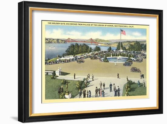 Golden Gate Bridge, Legion of Honor-null-Framed Art Print