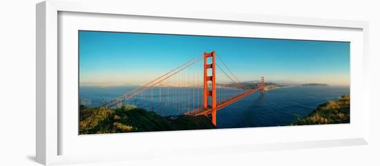 Golden Gate Bridge Panorama in San Francisco as the Famous Landmark.-Songquan Deng-Framed Photographic Print