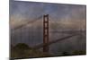 Golden Gate Bridge Rain Painterly-Galloimages Online-Mounted Photographic Print