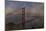 Golden Gate Bridge Rain Painterly-Galloimages Online-Mounted Photographic Print