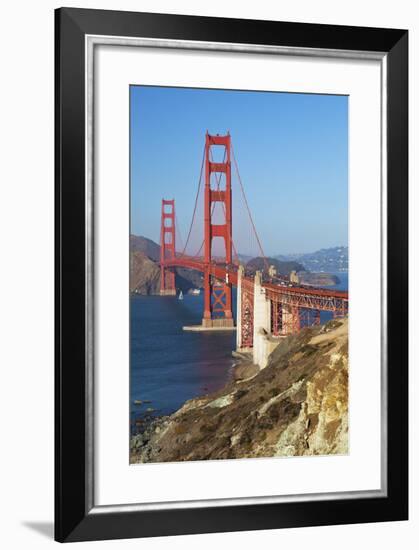 Golden Gate Bridge, San Francisco, California, United States of America, North America-Miles-Framed Photographic Print