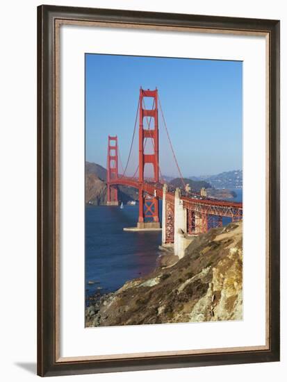 Golden Gate Bridge, San Francisco, California, United States of America, North America-Miles-Framed Photographic Print