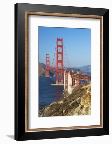 Golden Gate Bridge, San Francisco, California, United States of America, North America-Miles-Framed Photographic Print