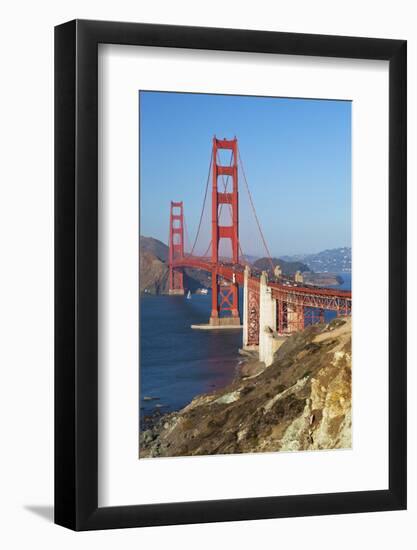 Golden Gate Bridge, San Francisco, California, United States of America, North America-Miles-Framed Photographic Print