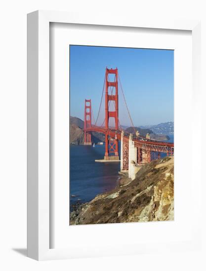 Golden Gate Bridge, San Francisco, California, United States of America, North America-Miles-Framed Photographic Print