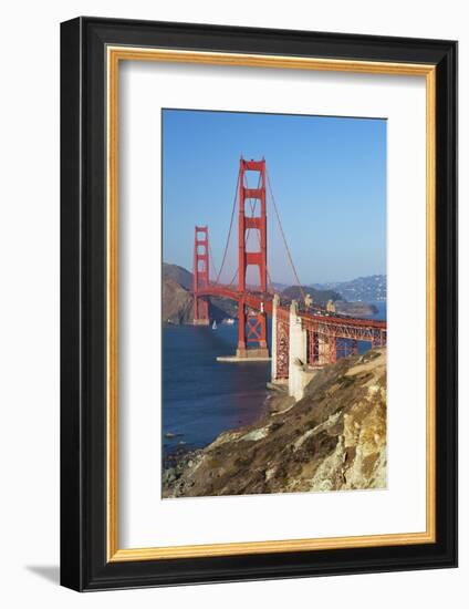 Golden Gate Bridge, San Francisco, California, United States of America, North America-Miles-Framed Photographic Print