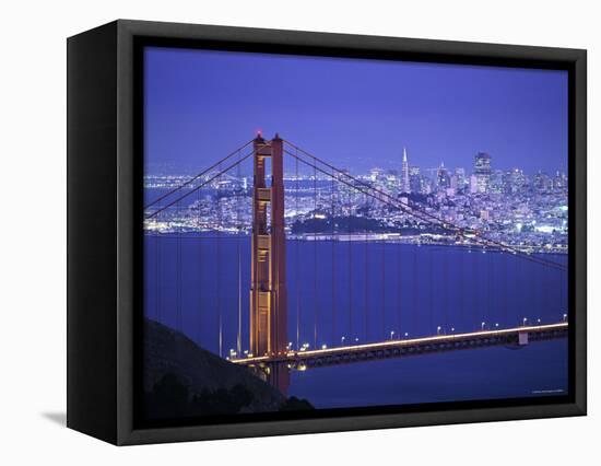 Golden Gate Bridge, San Francisco, California, USA-Walter Bibikow-Framed Premier Image Canvas