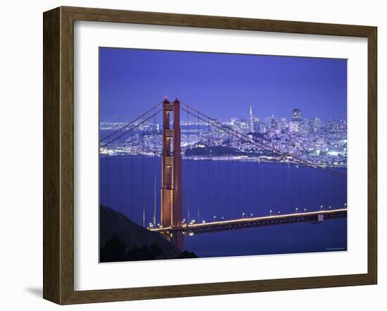 Golden Gate Bridge, San Francisco, California, USA-Walter Bibikow-Framed Photographic Print