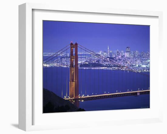 Golden Gate Bridge, San Francisco, California, USA-Walter Bibikow-Framed Photographic Print