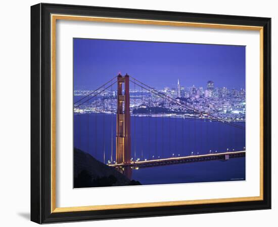 Golden Gate Bridge, San Francisco, California, USA-Walter Bibikow-Framed Photographic Print