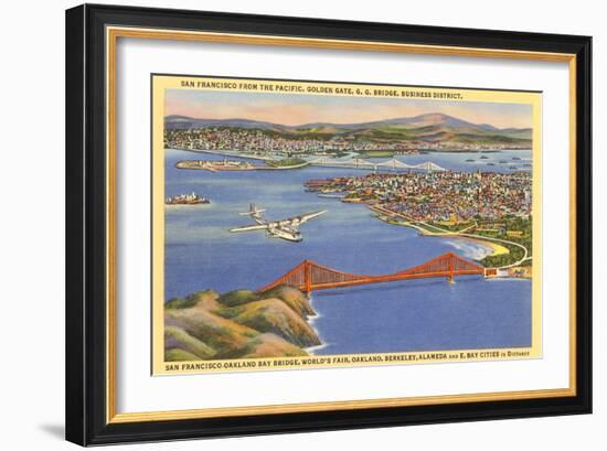 Golden Gate Bridge, San Francisco, California-null-Framed Art Print