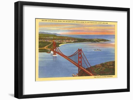 Golden Gate Bridge, San Francisco, California-null-Framed Art Print