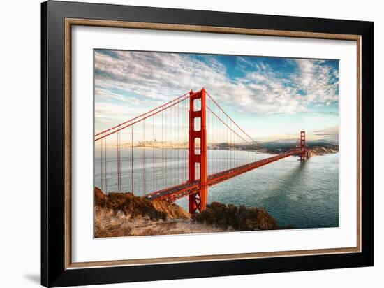 Golden Gate Bridge, San Francisco-vent du sud-Framed Photographic Print