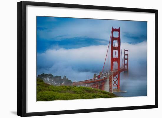 Golden Gate Bridge V-Rita Crane-Framed Photo