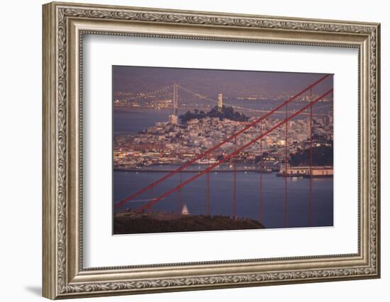 Golden Gate Bridge with city of San Francisco behind, California, USA-Stuart Westmorland-Framed Photographic Print