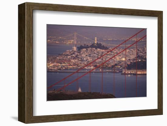 Golden Gate Bridge with city of San Francisco behind, California, USA-Stuart Westmorland-Framed Photographic Print