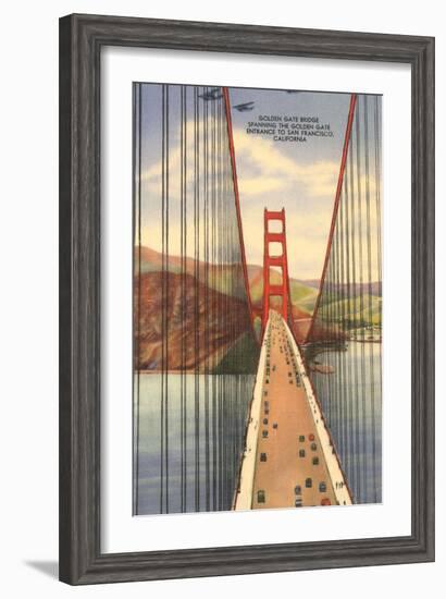 Golden Gate Bridge with Planes, San Francisco, California-null-Framed Art Print