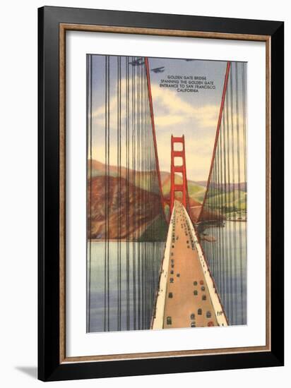 Golden Gate Bridge with Planes, San Francisco, California-null-Framed Art Print