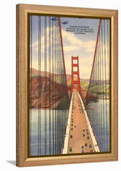 Golden Gate Bridge with Planes, San Francisco, California-null-Framed Stretched Canvas