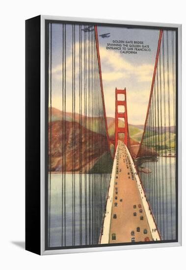 Golden Gate Bridge with Planes, San Francisco, California-null-Framed Stretched Canvas