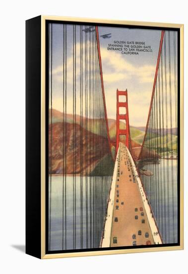 Golden Gate Bridge with Planes, San Francisco, California-null-Framed Stretched Canvas